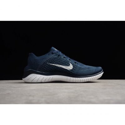 Nike Erkek Free Rn Flyknit Lacivert Mavi Koşu Ayakkabısı Türkiye - A4P3ILHA